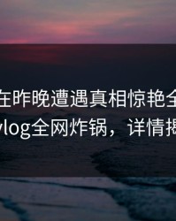 神秘人在昨晚遭遇真相惊艳全场，糖心vlog全网炸锅，详情揭秘