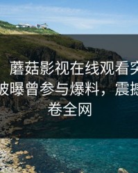 【爆料】蘑菇影视在线观看突发：大V在昨晚被曝曾参与爆料，震撼人心席卷全网