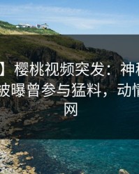 【爆料】樱桃视频突发:神秘人在今日凌晨被曝曾参与猛料,动情席卷全网